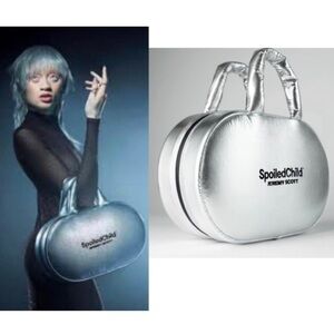 Jeremy Scott Spoiled Child Chrome Spaceship Travel Bag in Silver Limited Edition